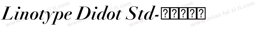 Linotype Didot Std字体转换